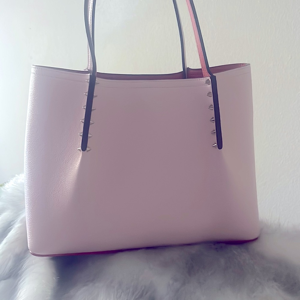 Baby Pink Cabarock Christian Louboutin tote bag in calfskin leather. LNWOT